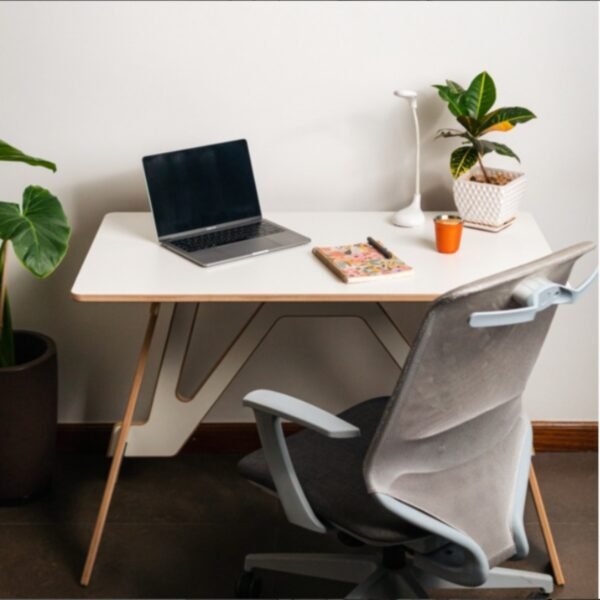 white Built-in Reception Desk